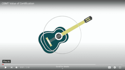 Thumbnail of the CBMT Value of Certification video.